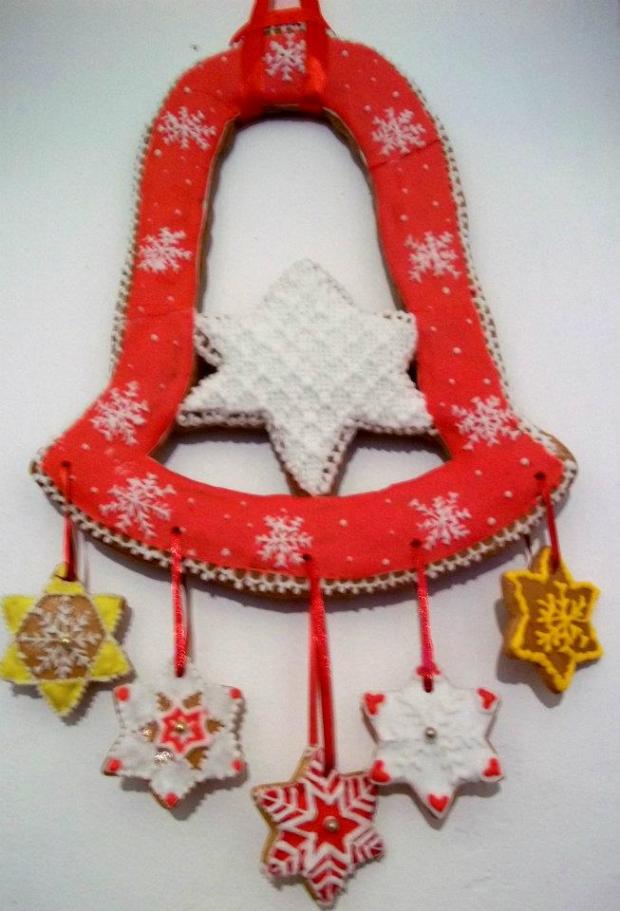 zvonček s hviezdičkami, medovníky, Vianočné medovníky, lucka0804, 1