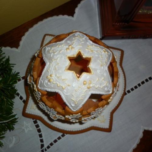 ,,čarovná,, vianočná guľa, pohľad z vrchu